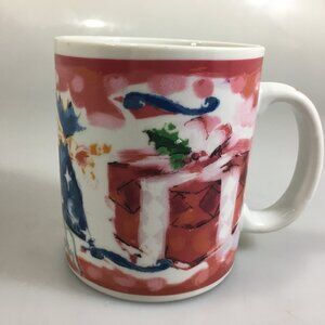 Starbucks Deborah Reinhart Christmas Holiday Gifts Presents Coffee Mug